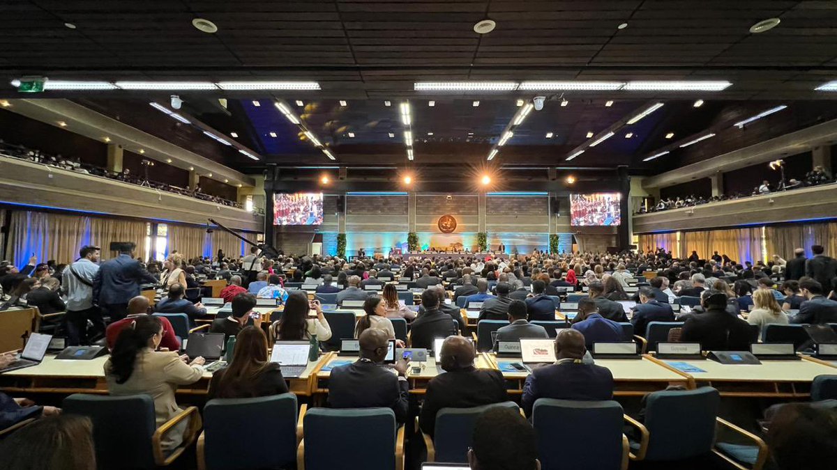 Inicia la #UNEA6. Hoy hablo como una de las vicepresidentas de esta Asamblea y en representación de Latinoamérica, su biodiversidad y su gente. Colombia, sede de la #COP16 Biodiversidad, plantea una agenda para enfrentar la triple crisis climática y hacer la #PazConLaNaturaleza.