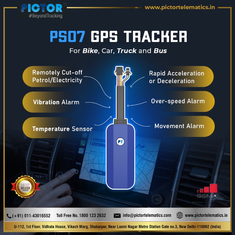 PictorOfficial's tweet image. 🚗⚡ Revolutionize your ride! Pictor Telematics PS 07 GPS Tracker brings cutting-edge features like remotely cut-off petrol and vibration alarms. Drive smarter, drive safer! 🌐🔒 #PictorTelematics #GPSTech #VehicleSecurity #SmartDriving #beyondtracking