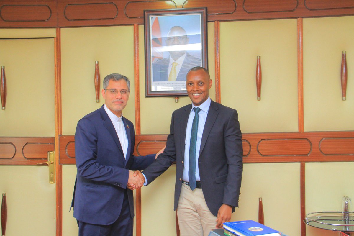 KoechNelsonK's tweet image. Tehran is a strategic diplomatic hub, in the global league of Nations, and stands to gain tremendously from Nairobi's positioning as the Eastern-African regional hub in trade and security.Had a meeting earlier today with Iranian Amb.Gholampour