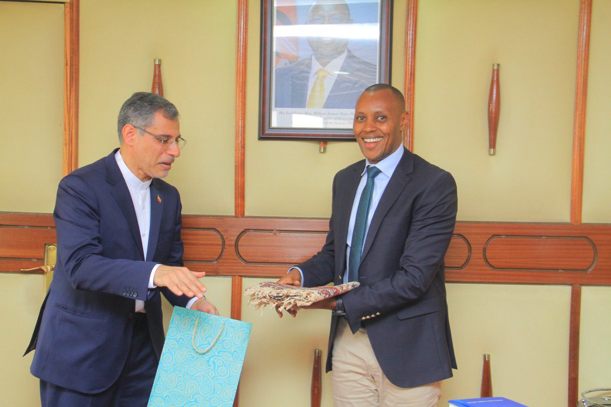 KoechNelsonK's tweet image. Tehran is a strategic diplomatic hub, in the global league of Nations, and stands to gain tremendously from Nairobi's positioning as the Eastern-African regional hub in trade and security.Had a meeting earlier today with Iranian Amb.Gholampour