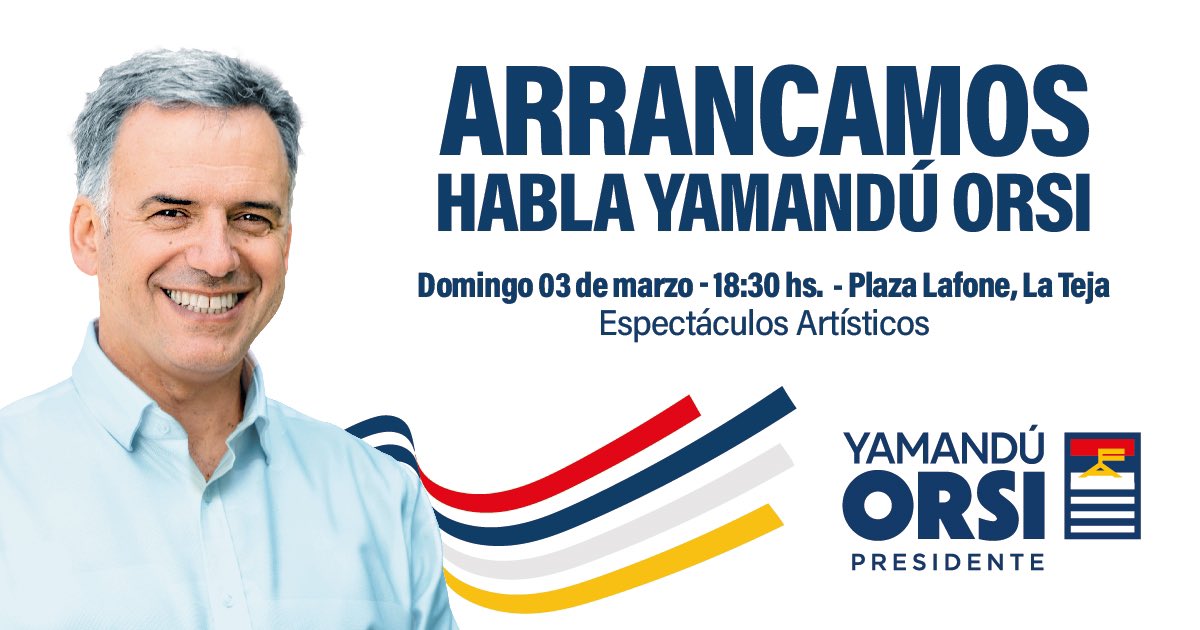 MPPCanelones's tweet photo. GRAN ENCUENTRO FRENTEAMPLISTA En el lugar donde todo comenzó, allí donde a pesar de la derrota Tabaré nos convocó a no rendirnos. Volveremos 🇺🇾✌️
#arrancamos 
#OrsiPresidente 
#GobernarParaLaGente https://t.co/iGsLghL4Je