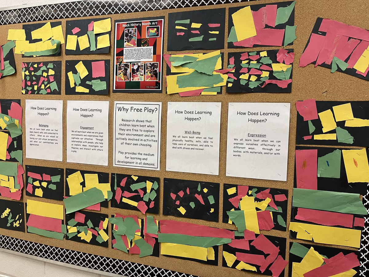 February is Black History Month.  We are reading a variety of different picture books and made this African inspired art by paper ripping.  <a href="/mountsfieldps/">Mountsfield Public School</a> <a href="/TVDSB/">Thames Valley DSB</a> <a href="/TVDSBKinder/">TVDSBKindergarten</a>