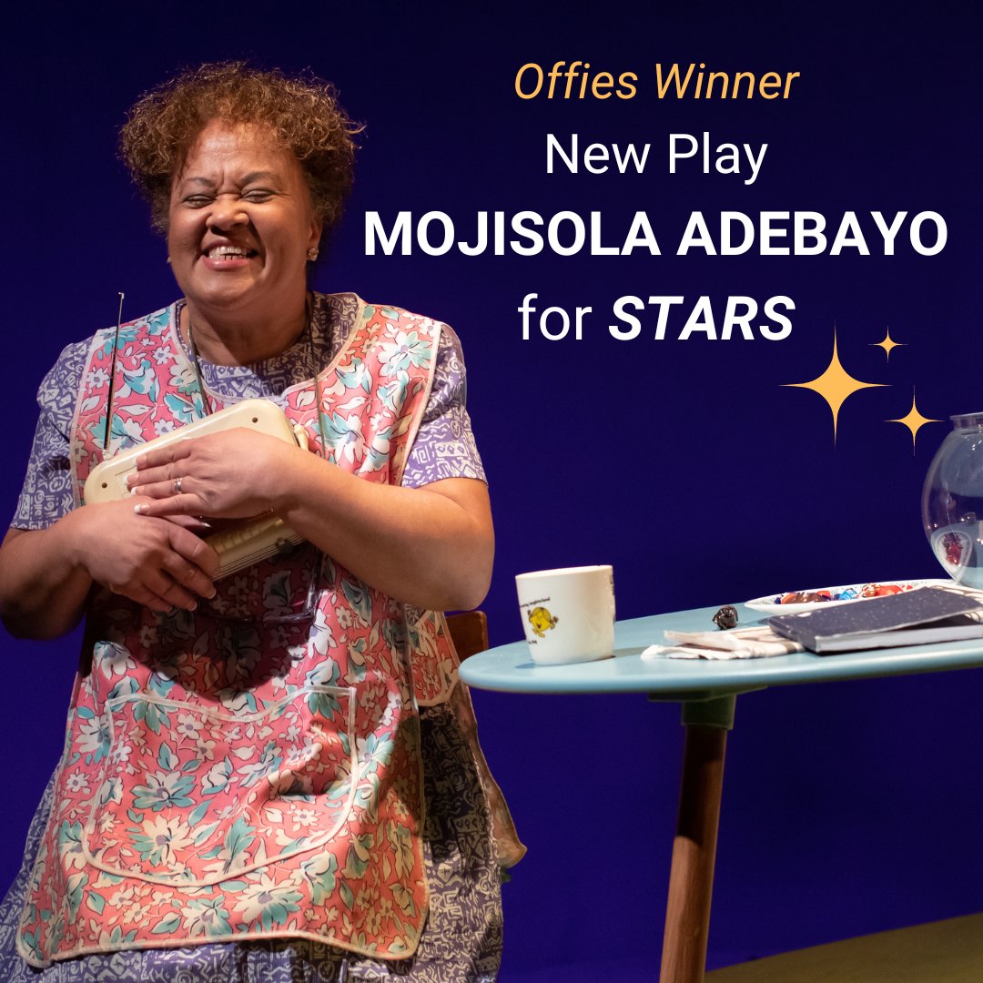 Cosmic! 🚀✨ STARS: An Afrofuturist Space Odyssey by @adebayomojisola took home the NEW PLAY award at the #offies2024 last night and we cannot be more thrilled. Massive love to Candice Purwin who was also very deservedly nominated for Video Design 🧡