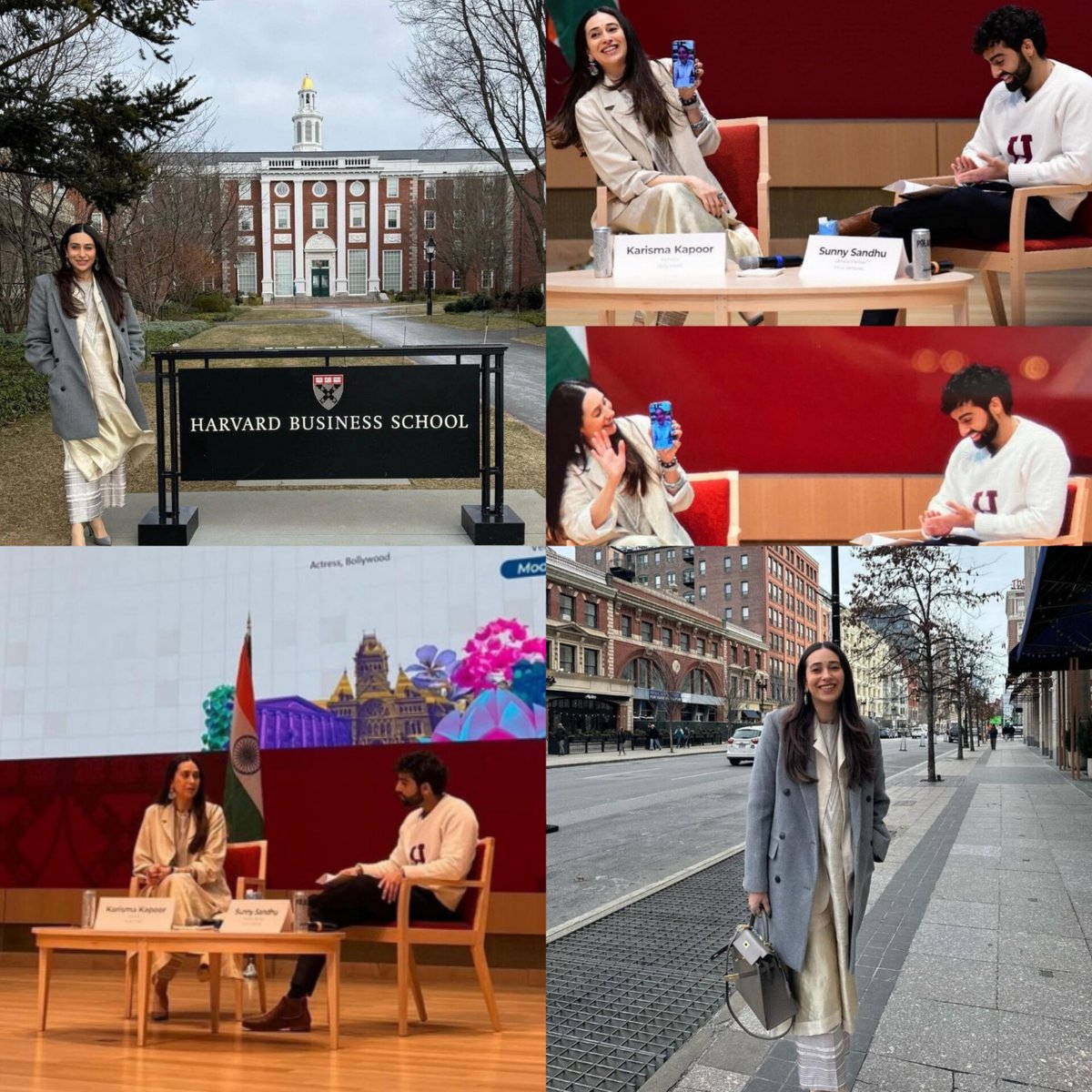 This was truly special ❤️: #KarismaKapoor shares pictures from #HarvardBusinessSchool. The actress was invited to speak on #India's soft power #Bollywood at the 'India Conference at Harvard 2024' event #IndiaConferenceAtHarvard #Karisma #KareenaKapoorKhan #ICH2024