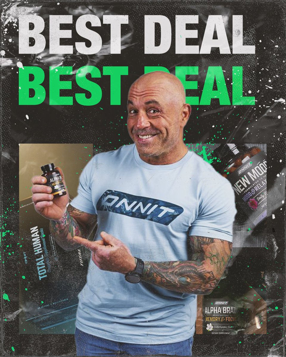 FansJre's tweet image. Why choose when you can have it all? ONNIT’s best-selling Alpha Brain, Total Human, and New Mood are now up to 30% off. 
Transform your health today! onnit.com/doorbusters?ut…

#TotalTransformation #ONNITLifestyle #joerogan #jre #getonnit