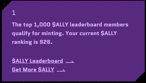 Hy vọng những phút cuối cùng ko rớt khỏi top  1000.
$ALLY
<a href="/ParticleNtwrk/">Particle Network</a>