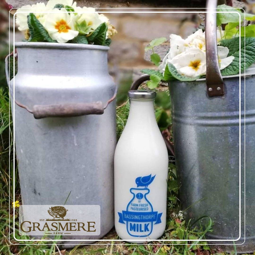 🥛 Taste the difference with Bassingthorpe Milk, available this weekend at our Market Deli in Market Deeping & Artisan Butcher & Bakery with Deli in Bourne! Sold in returnable glass bottles, it's plastic-free & healthier! 🐄💚 #BassingthorpeMilk #PlasticFree #SupportLocal
