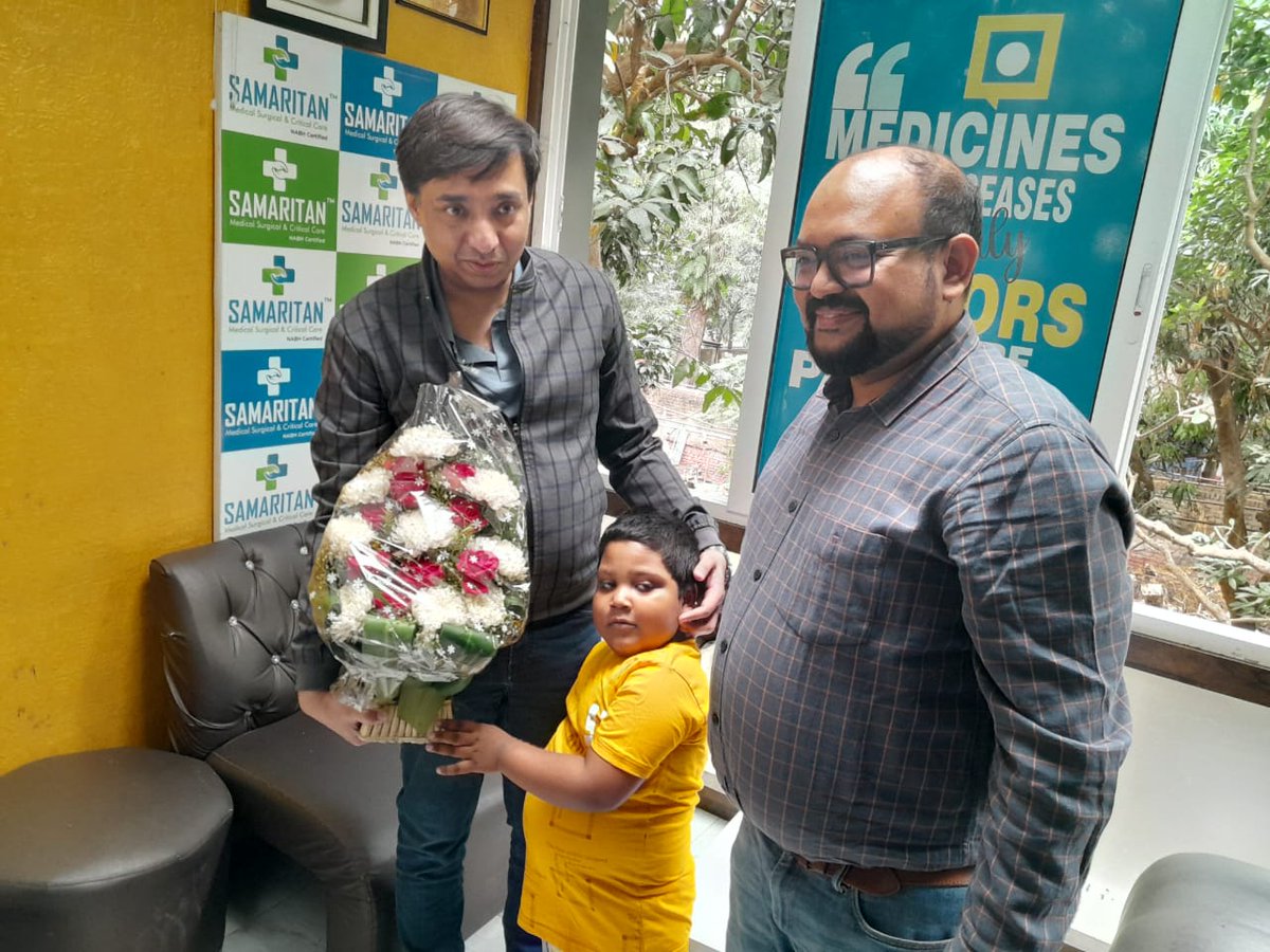 From treating a brave 58-year-old battling Vestibular Schwannoma to being welcomed by the adorable smiles. Dr. Sampath Chandra Prasad Rao and his team's journey to Kolkata was filled with compassion and healing making the trip all the more worthwhile. @_bsbi_ @blrhnsc @blr_ds
