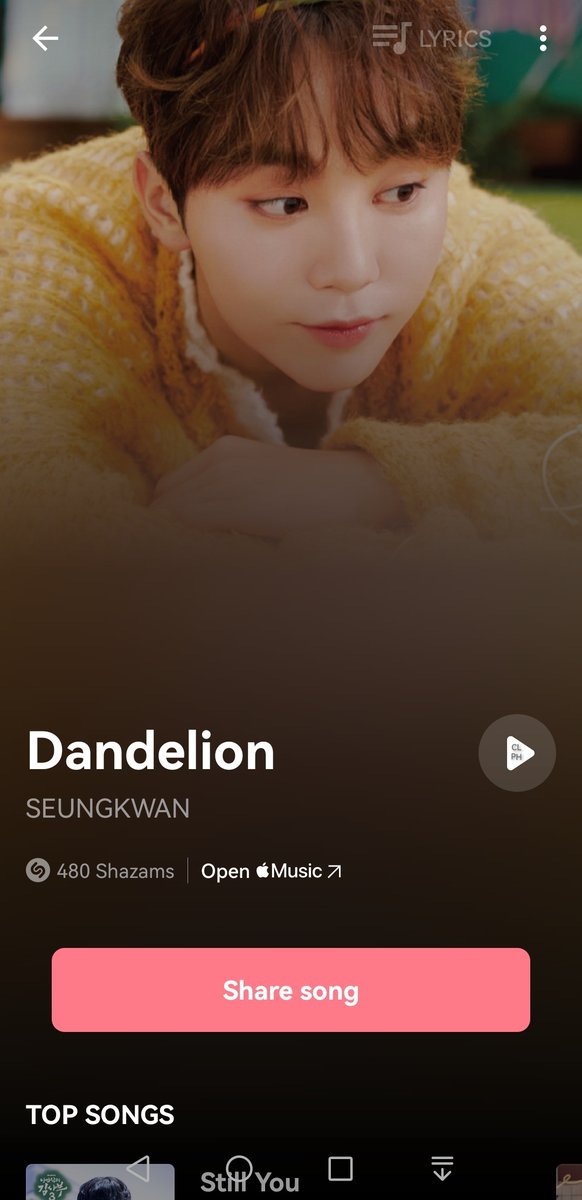 CaratLandPH's tweet photo. [🎶] Let's show our appreciation for SEVENTEEN Seungkwan's calming vocals on Dandelion by Shazamming it, CARATS! 🌼

SEUNGKWAN DANDELION OUT NOW #SEUNGKWAN_Dandelion #훨훨날아가자_승관이의_민들레 @pledis_17 https://t.co/i3BzrAO8EA