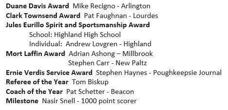 **UPDATED**
The Dutchess County Basketball Coaches Association has announced its 2024 awards recipients.

Congratulations to all!
