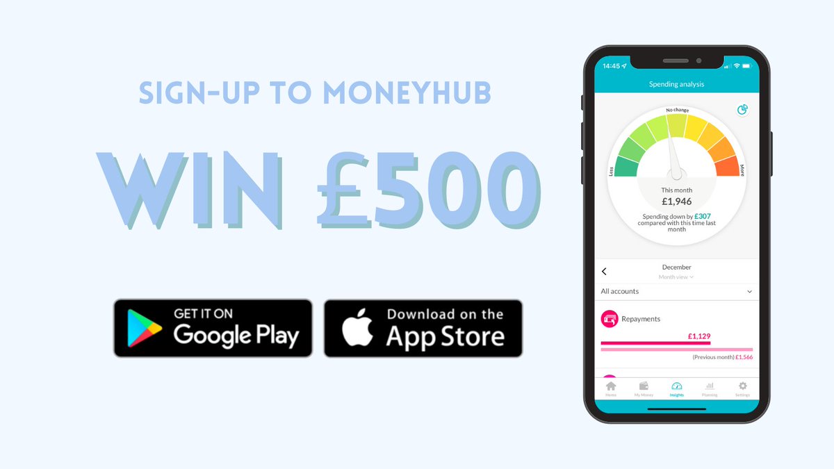 Fancy winning £500 in our monthly prize draw 👀👇 💰Be 18 or over 💰Live in England, Wales or Scotland 💰Have an active Moneyhub account 💰Have at least one active bank account connected to Moneyhub app.adjust.com/rt55yk9