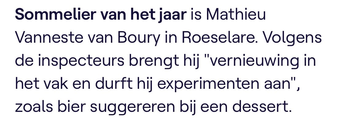 Waw, hoe gedurfd zeg! 😏 Een bier combineren bij een dessert, daar hebben we nu nooit van gehoord.  #michelin #whatajoke