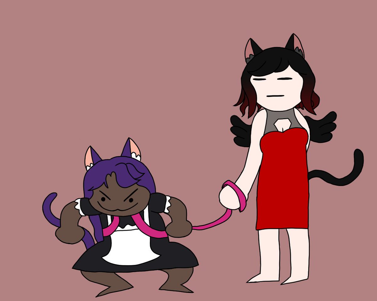 RubyRavenwing's tweet photo. I'm finally done! Everyone who contributed to the timer of my subathon was added to a raffle. The winner of that raffle was @SawahKitten_ 🥳
She won an art of her choice and this is what she asked for 😂 #RubyRFanart #KittenGallery https://t.co/ANRNGdE15k
