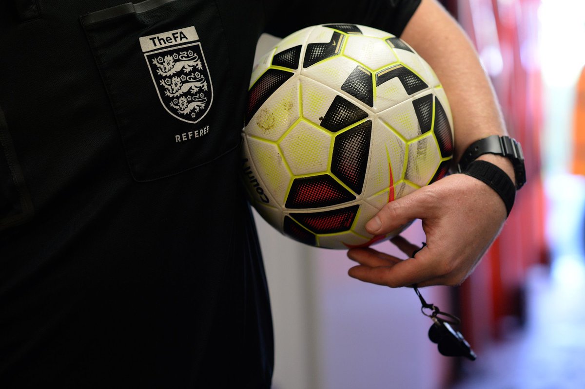 The FA #RefereeCourse is designed to equip new #referees with the key skills and knowledge they will need to be able to referee #grassroots #football matches safely and effectively. See our available dates here ⬇️ buff.ly/3WQ6K5l