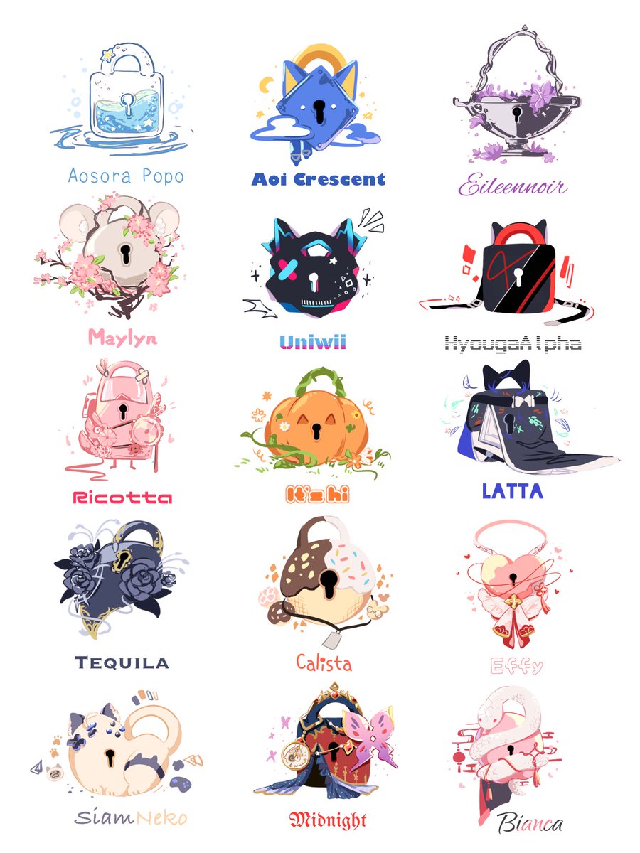 เห็นอาร์ตเพลงห้องดำทุกคนถือกุญแจ เลยอยากลองวาดแม่กุญแจเล่นดูค่ะ—