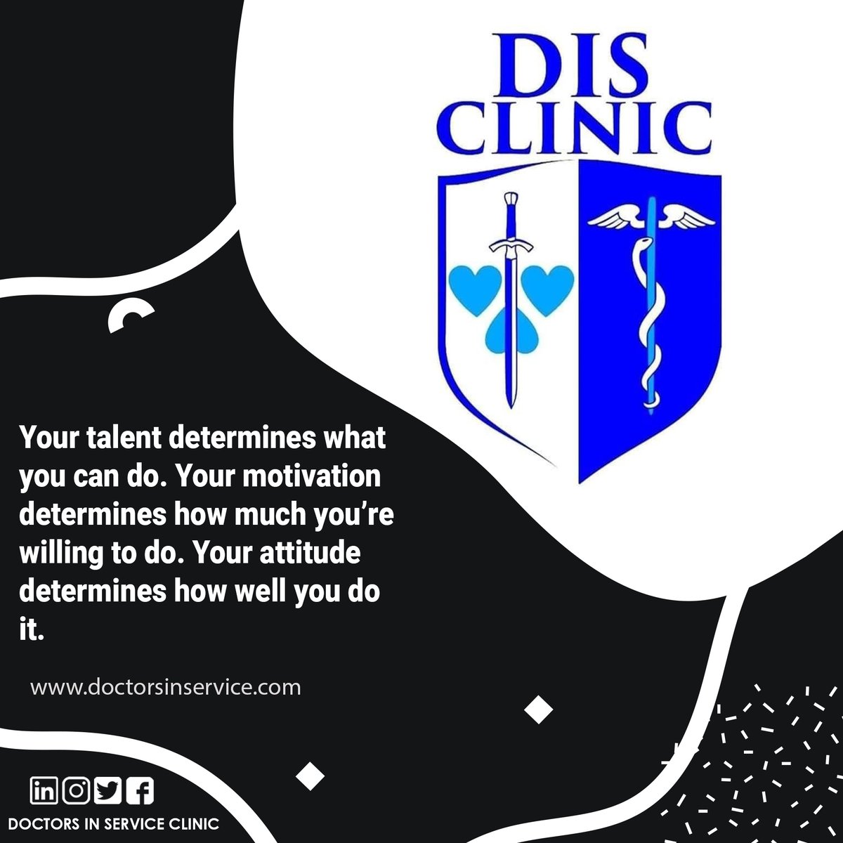 Your talent determines what you can do. #disclinic #mondaymotivation