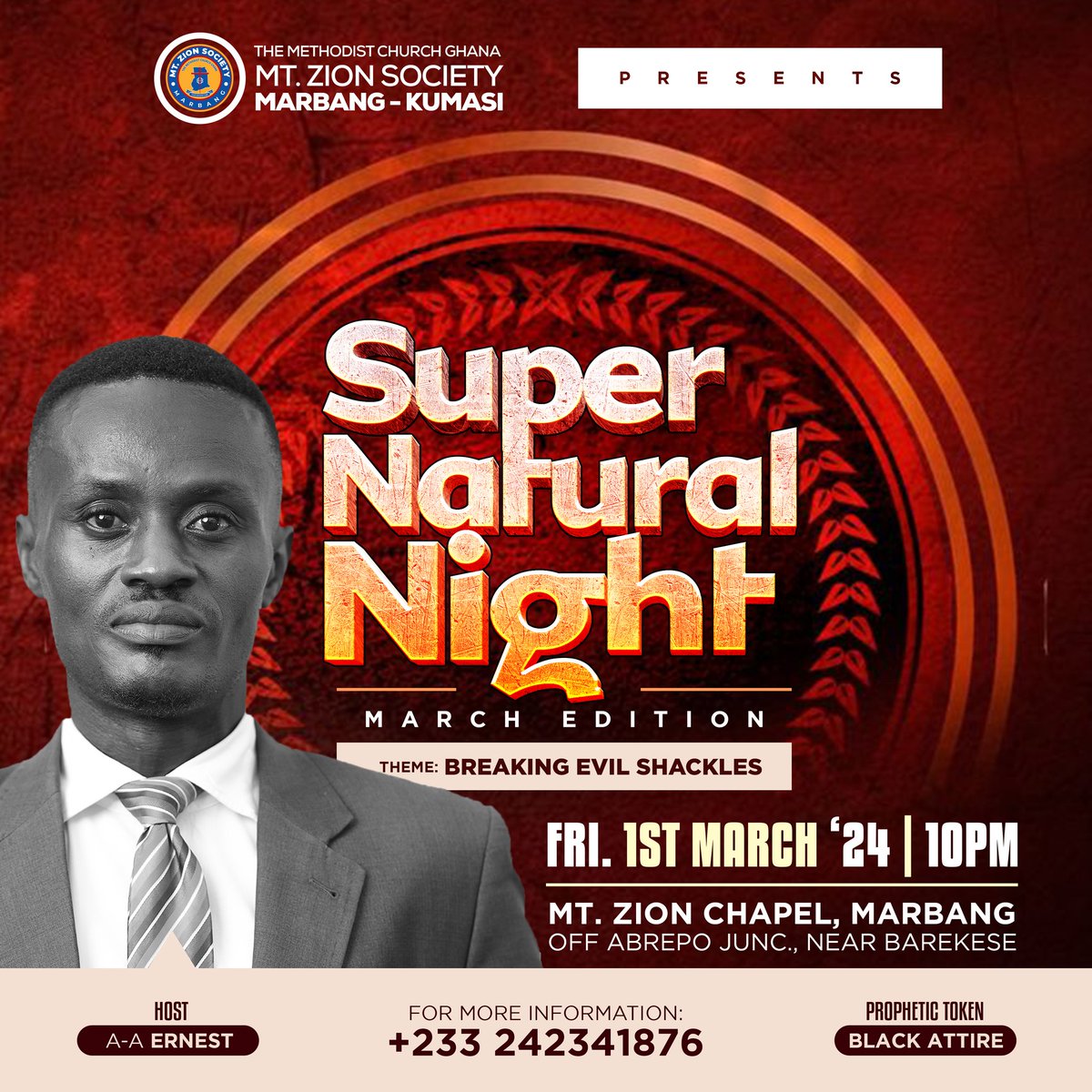 aa_ernest1's tweet image. #SupernaturalNight
It&apos;s The MARCH Edition Of Our Monthly ALL NIGHT. Every Evil Shackle Holding You Back Will Be Broken In JESUS&apos; Name.

Somebody Type: MY SEASON IS NOW!!!
See Flyer For More Details 🙏🙏🙏🙏 

#MarchEdition
#BreakingEvilShackles
#WeAreMtZION