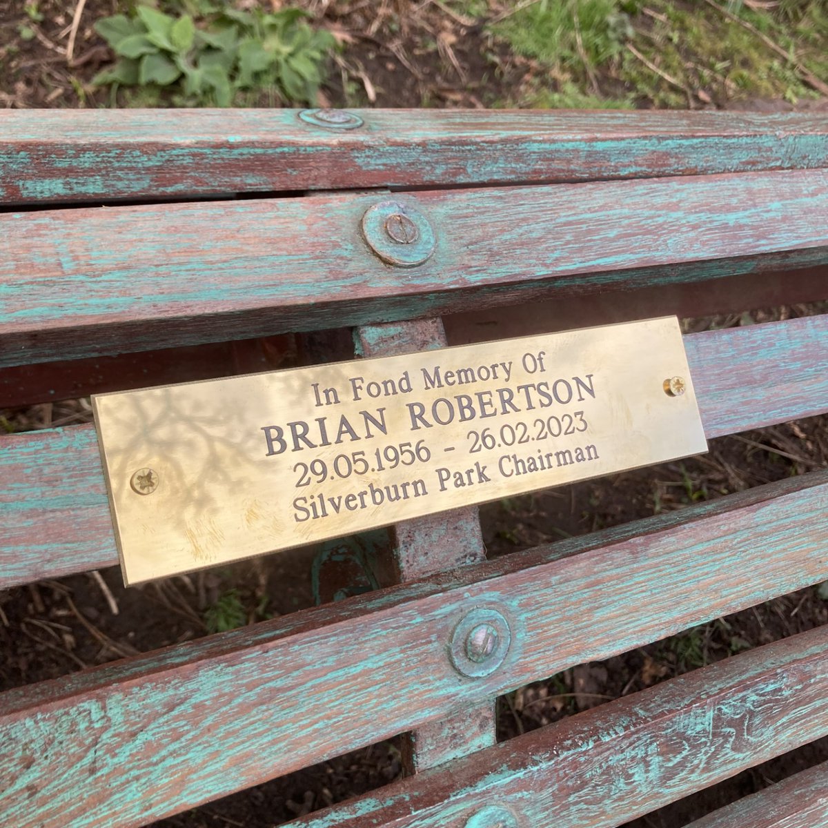 Today marks one year since the sudden passing of former Silverburn chairman Brian Robertson. Brian was instrumental in ensuring the future of the park, planning & fundraising for the flax mill project. This unique vintage bench in his memory now has pride of place in the gardens