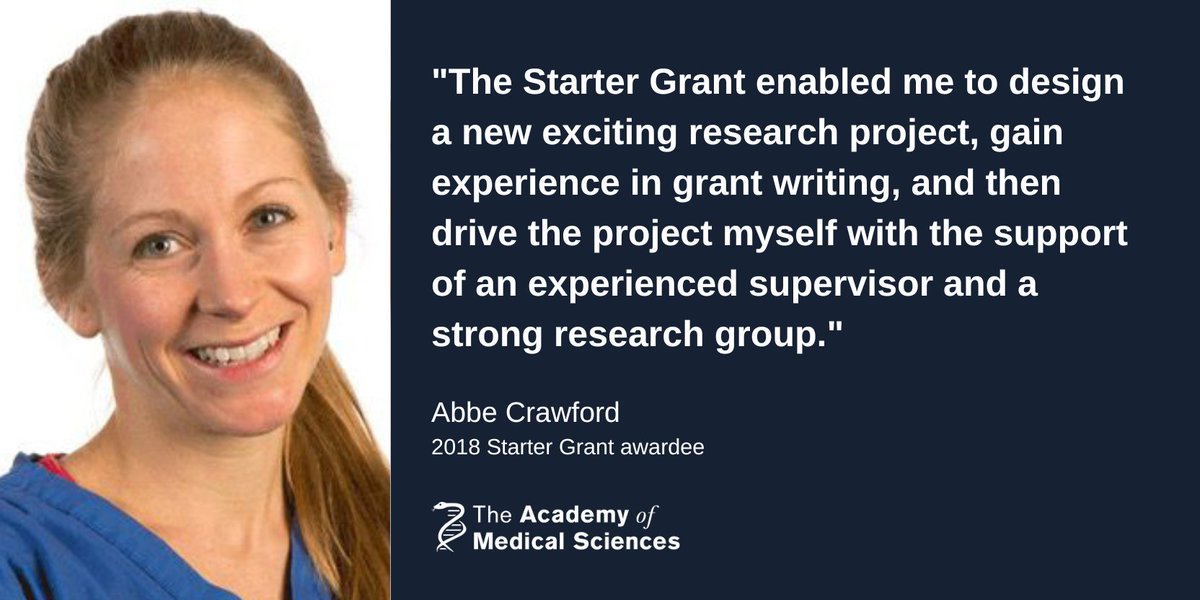 Just 1 week left to apply for our Starter Grants for Clinical Lecturers 📢

Receive up to £30k 💸 to support your research &amp; strengthen your bids for longer-term fellowships &amp; funding.

Applications close Monday 4 March: ow.ly/w0lF50QBYpb