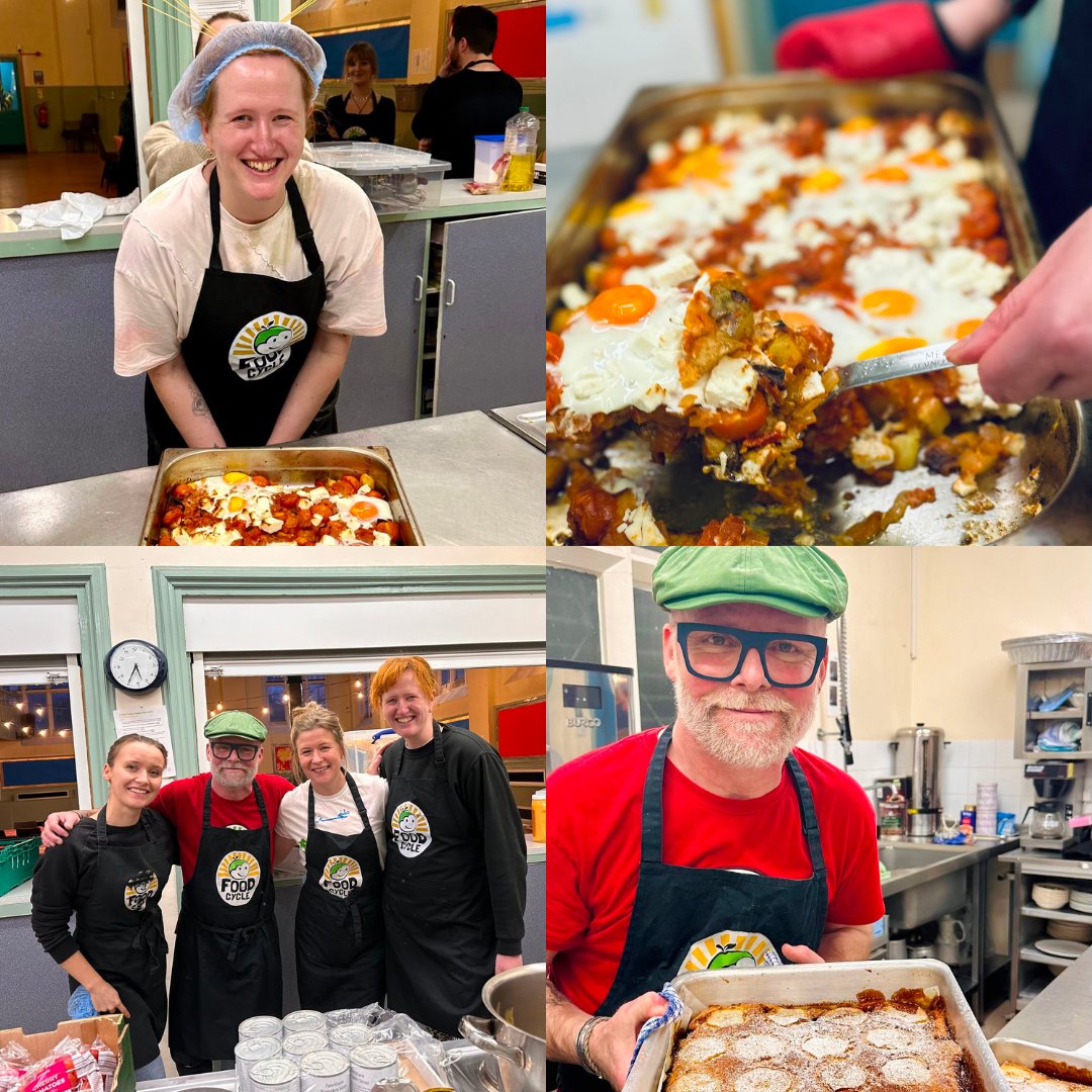 What a menu from our Westgate team! 20 lucky guests were treated to... 🥕 Delicious vegetable soup 🍳 Turkish-inspired Shakshouka 🍏 Apple cinnamon sponge with custard #FoodCycle #Community #CommunityDining #Westgate #Newcastle