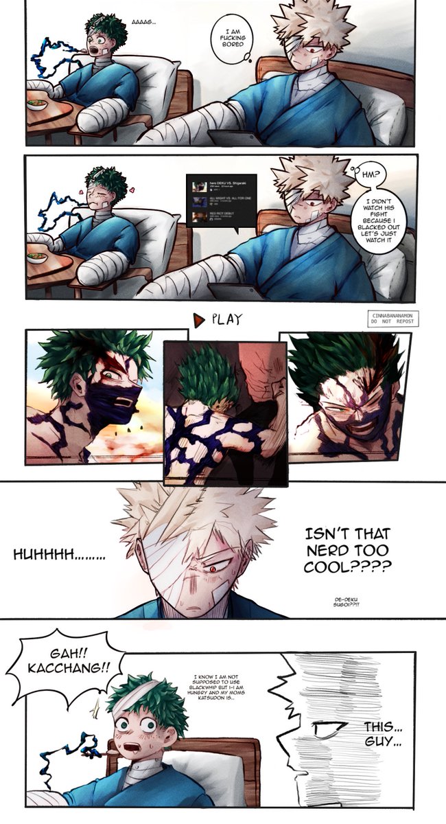 A little coloring of Cinna’s artwork🤭

#mha414