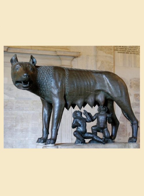 古代ローマのブロンズ像 「カピトリーノの雌(メス)オオカミ