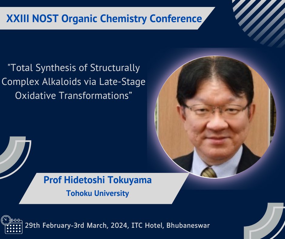 We are pleased to announce Prof. Hidetoshi Tokuyama from @TohokuUniPR will be giving the first talk at NOST-OCC 2024. @NOST_India