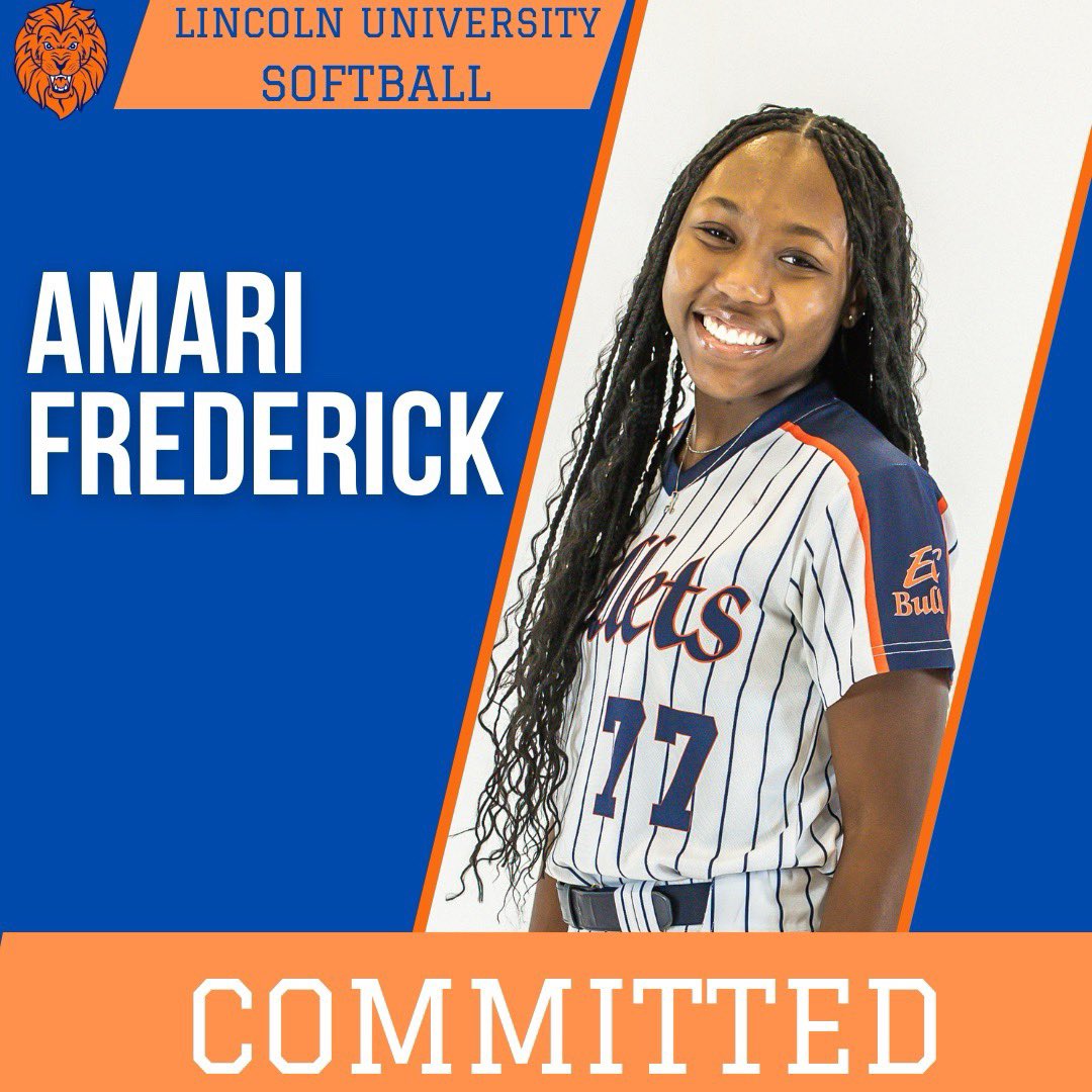 COMMITMENT ALERT! Congrats to Amari, our #77, for committing to continue her academic & athletic career at Lincoln University. Go Lions! #softball #committed #fastpitch @EastCobbBullets @ECBullets18uVA @SBRRetweets @SoftballDown @LULionsSB @CoastRecruits