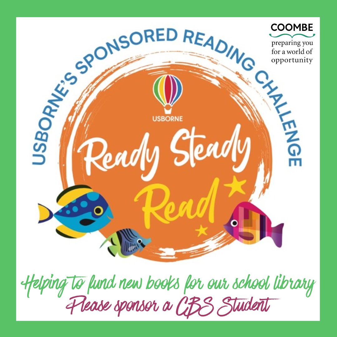 Ready Steady Read!  Please support our students to read as much as possible this week ahead of World Book Day and of course sponsor them as they do!  All proceeds go towards books for our school library.

#WorldBookDay2024 #ReadySteadyRead #UsborneBooks