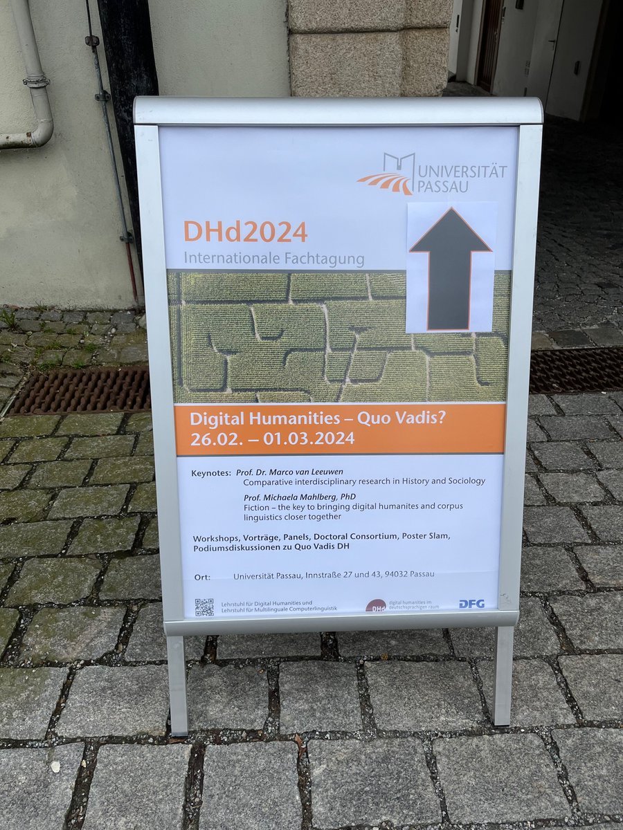 Und die @DHdKonferenz hat begonnen! Ich freue mich auf die nächsten Tage in Passau #DigitalHumanities #DHd2024