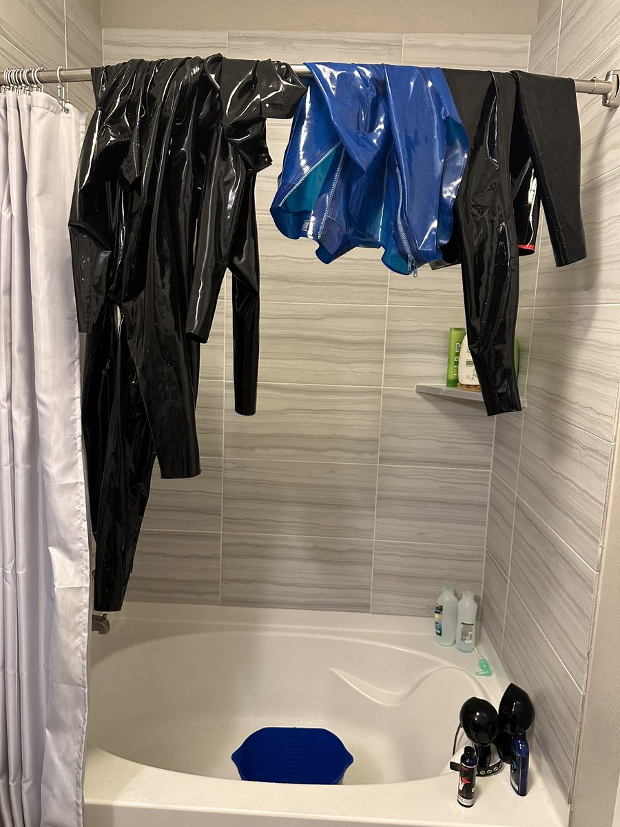 rubber laundry. prepping for Darklands!
