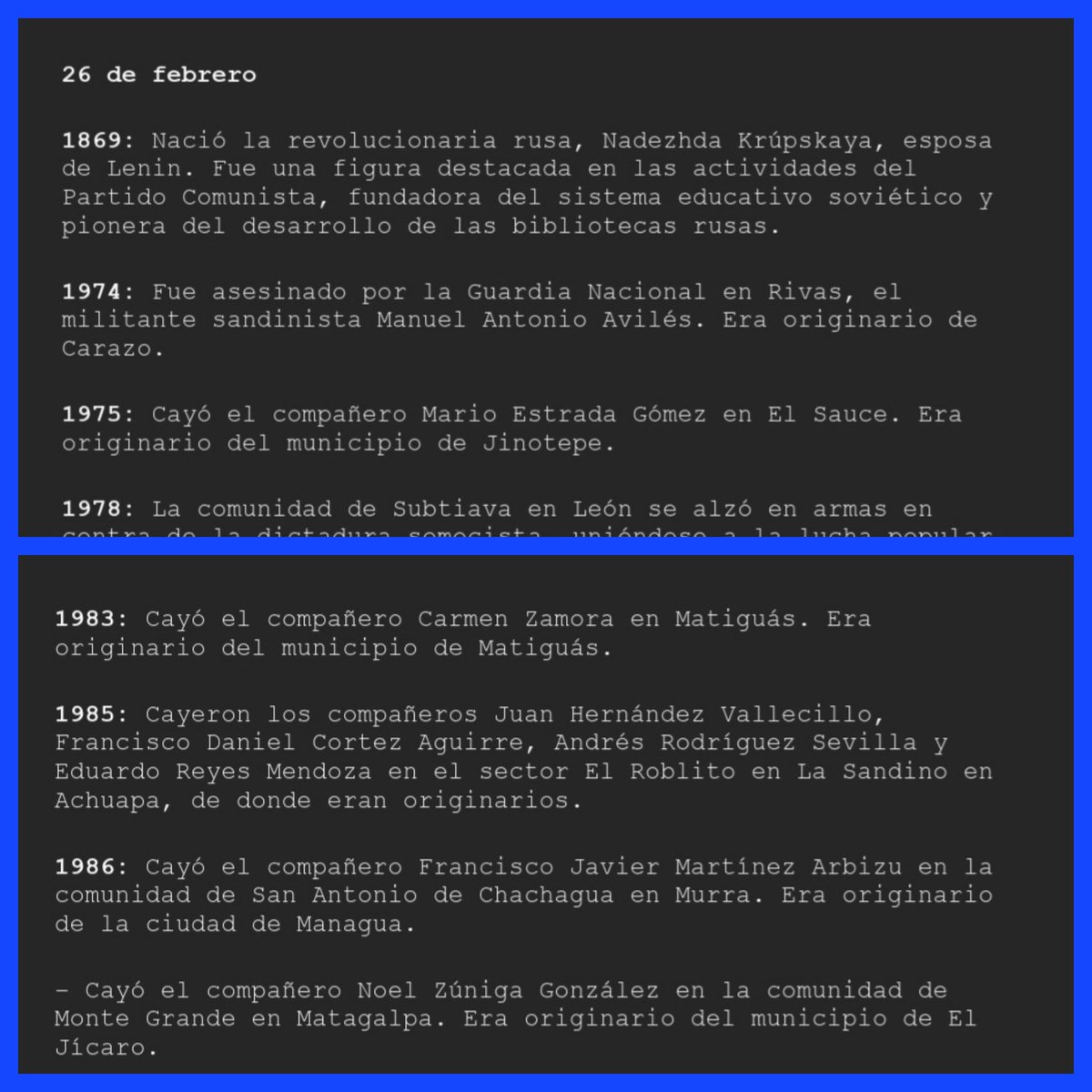 ✅️Efemérides 26 Febrero 1978: En Los Sabogales, Masaya, cayeron combatiendo a la genocida Guardia Nacional, el Comandante Camilo Ortega Saavedra, “El Apóstol de la Unidad” @ElCuerv0Nica @DantoSandinista @collvermat #UnidosEnVictorias Nicaragua