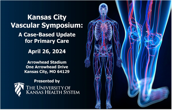 Join us at the #KCVascularSymposium2024 on April 26th at Arrowhead Stadium, home of the Kansas City Chiefs! Engage in case-based discussions on vascular medicine, connect with experts, and enjoy an exclusive stadium tour. Register here: kcswcs.org/ku-vascular-sy… #internalmedicine