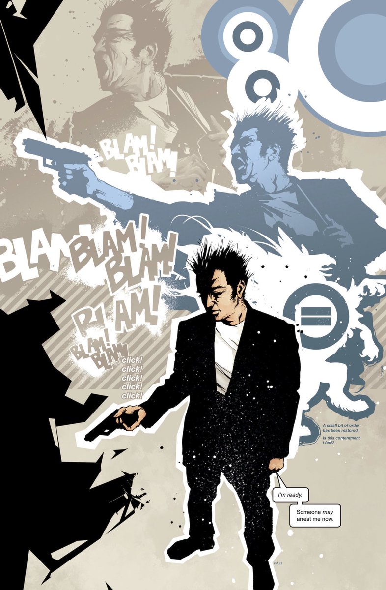 The Nightly News
This rebellious comic that's written and drawn by Hickman is truly ambitious and pushes the medium
It challenges the reader&amp;satirizes all involved, with violence and experimentation.The creator uses unique shifts in art styles and blends combinations of colors