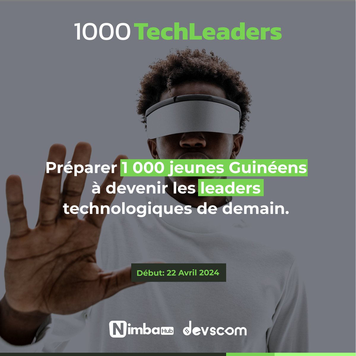 🔴Chaque année nous avons pour objectif de former GRATUITEMENT 1000 jeunes guinéens aux métiers du numérique.
✅L’avenir de la Guinée se construit aujourd’hui et il est numérique.
Nimba Hub Devscom