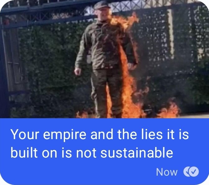 The USA media's non coverage of Aaron Bushnell's suicide protest is very telling. They're saying he died but not saying why. Aaron in his death sucessfully has exposed US media's extreme bias for Israel.
Free Palestine!