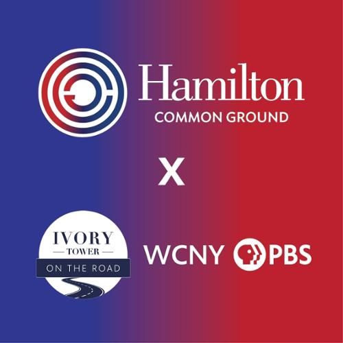 Common Ground hosts WCNY PBS for a live recording of their show “Ivory Tower” at 7:30 p.m. Feb. 28. Please join us on campus for this free event. bit.ly/42IGCfX @WCNYPBS @uticauniversity @GannonU @colgateuniv @OnondagaCC @Ty_Seidule