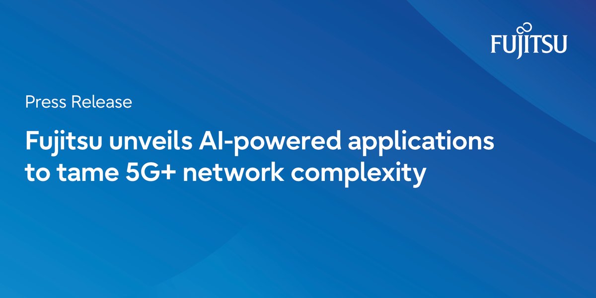 Our new #AI-driven apps will help MNOs streamline complex #5G network operations, improve performance, reduce costs, and speed service delivery. fujitsu.com/us/about/resou…