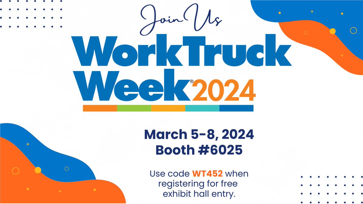 Next week we will be in Indianapolis for a GREAT show - Work Truck Week 2024! Use our code WT452 for free entry. See you there! #WTW24 #NTEA #truckshow