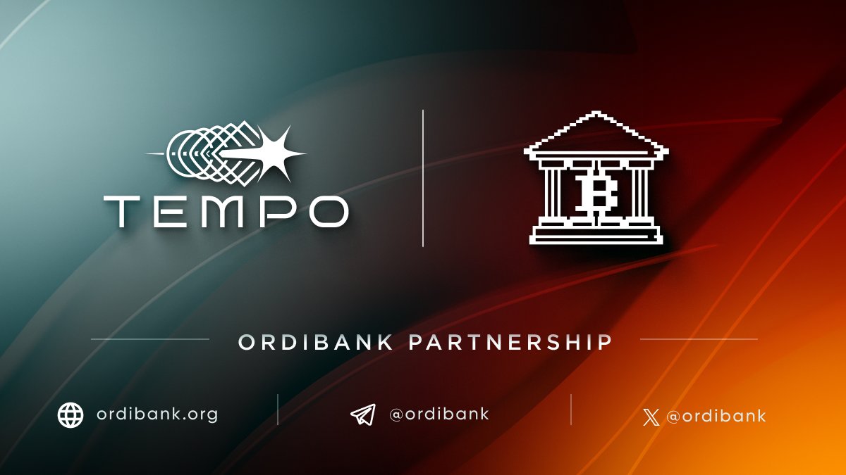 /1

Tempo is thrilled to announce a partnership with Ordibank, a Bitcoin L1 project heralding the BTCFi ecosystem with a one of a kind lending and borrowing protocol.

Let's dive into their tech and why you should be paying attention ⬇️
