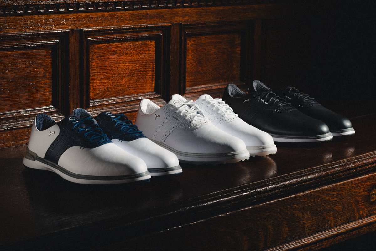au19e_ca's tweet photo. Puma vous propose une touche traditionnelle!
Oui! Vous avez bien lu!😮
Le fabricant propose la série de chaussures « Avant » pour hommes et femmes. Look classique, touche moderne, confort ultime! 😎⛳️
Dans votre boutique de golf préférée ou sur https://t.co/9aNmndr9vc https://t.co/inx0OGwQhH
