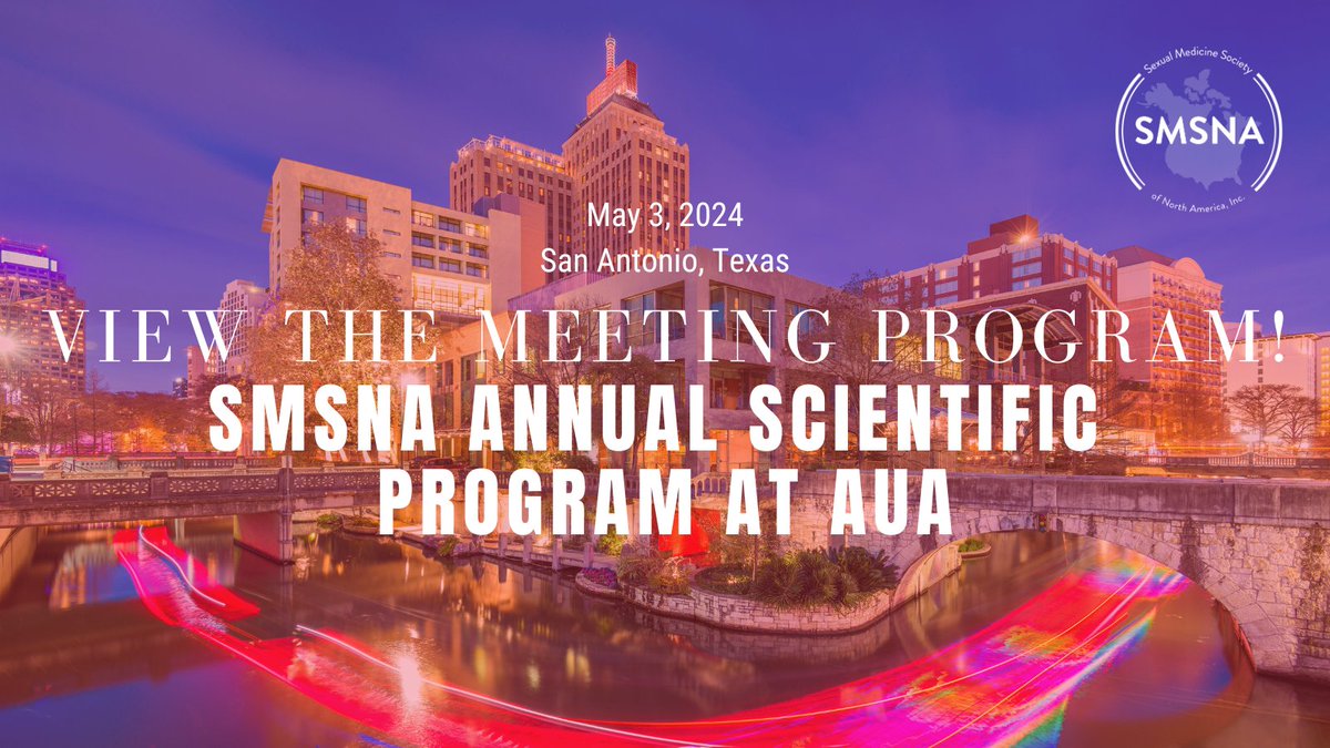 Don't miss this year's SMSNA Scientific Program at AUA! Check out what talks and speakers are in store: smsna.org/smsaua2024 Registration is open, secure your spot today: auanet.org/AUA2024/regist… #SMSNAAUA24
