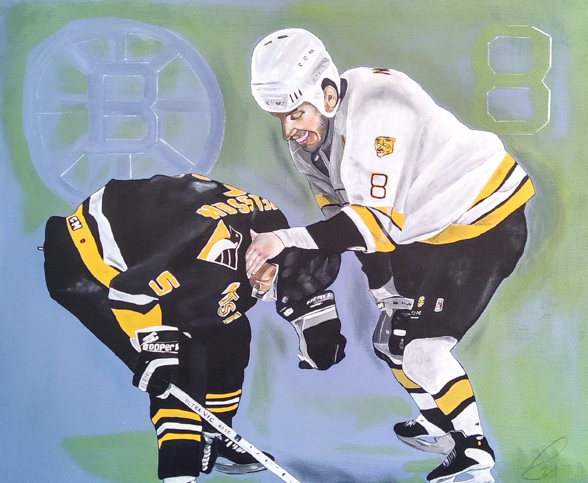 Love hockey? Love the Bruins? Buy my new painting! 20-24 in acrylic painting! #bruins #nhl #hockey #boston #bostonbruins #nhlbruins #bruinsnation #bostonsports #nhlhockey #nhlplayoffs #sports #newengland #dontpokethebear #camneely @nhlbruins @NHL @OnlyInBOS @NHLBruins