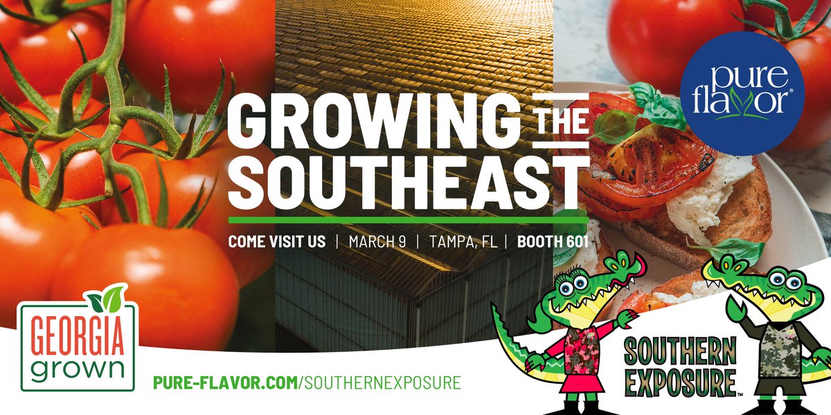 Join us March 9th at the <a href="/ProduceCouncil/">SE Produce Council</a> annual #SouthernExposure taking place in Tampa!

We are growing the southeast, stop by Booth 601 to learn how we are doing this ---&gt; bit.ly/49rcw3c