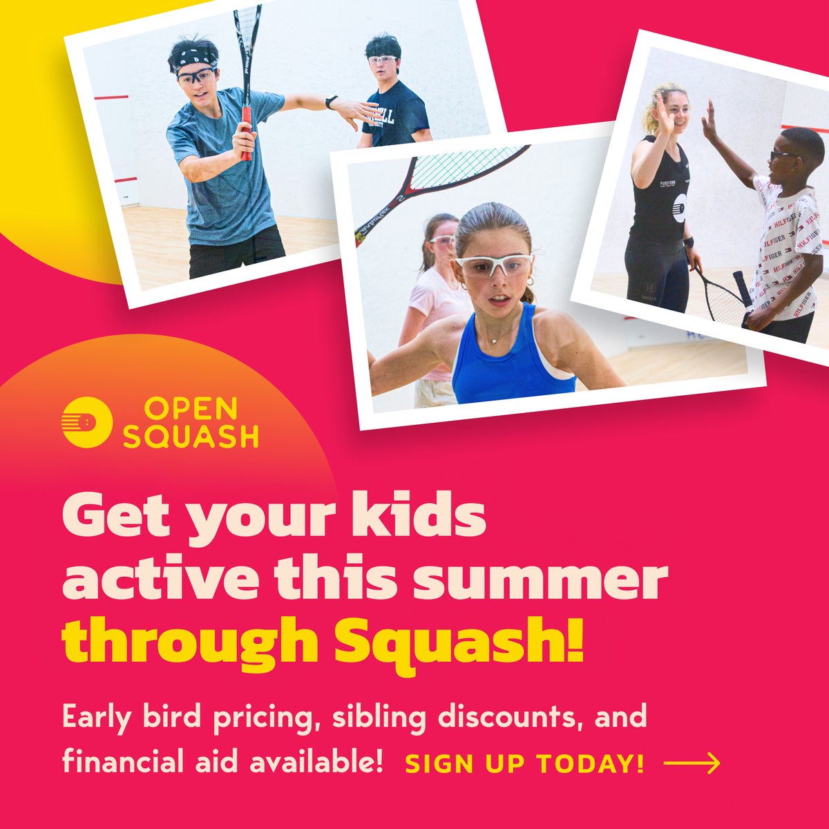 Last chance for early bird pricing before March 1st! From recreational to advanced camps with PSA pros and college coaches. Sign up now for a spot with Open Squash this summer!🌞🏆 Link in bio!👆🏼💙🤝🏼