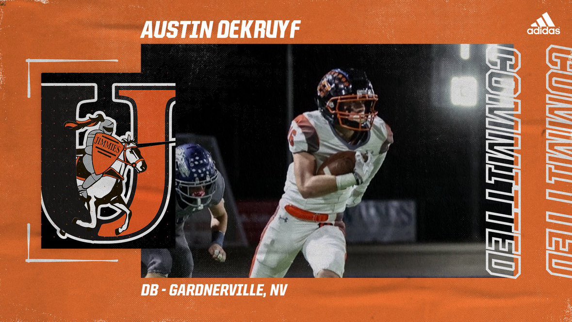 Austin Dekruyf (@dekruyf16) on Twitter photo After a great visit, I’m extremely excited to be committing to the University of Jamestown!🖤🧡
<a href="/DouglasFootbal1/">DouglasTigerFootball</a> <a href="/Coach_Mistro/">Brian Mistro</a> @snelms29 <a href="/CoachSClancy/">Shane Clancy</a> <a href="/CoachJake92/">Jake Lehman</a> <a href="/JimmieFootball/">Jamestown Football</a> After a great visit, I’m extremely excited to be committing to the University of Jamestown!🖤🧡
<a href="/DouglasFootbal1/">DouglasTigerFootball</a> <a href="/Coach_Mistro/">Brian Mistro</a> @snelms29 <a href="/CoachSClancy/">Shane Clancy</a> <a href="/CoachJake92/">Jake Lehman</a> <a href="/JimmieFootball/">Jamestown Football</a>