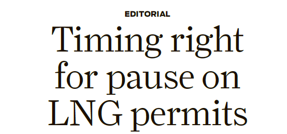 ProtectUSFams's tweet photo. TODAY the @HoustonChron ed board praised the Biden admin's pause on new LNG export facilities, calling it a "smart policy." 

Check it out here: https://t.co/b6IRuzFeeZ https://t.co/60owcFpyRa