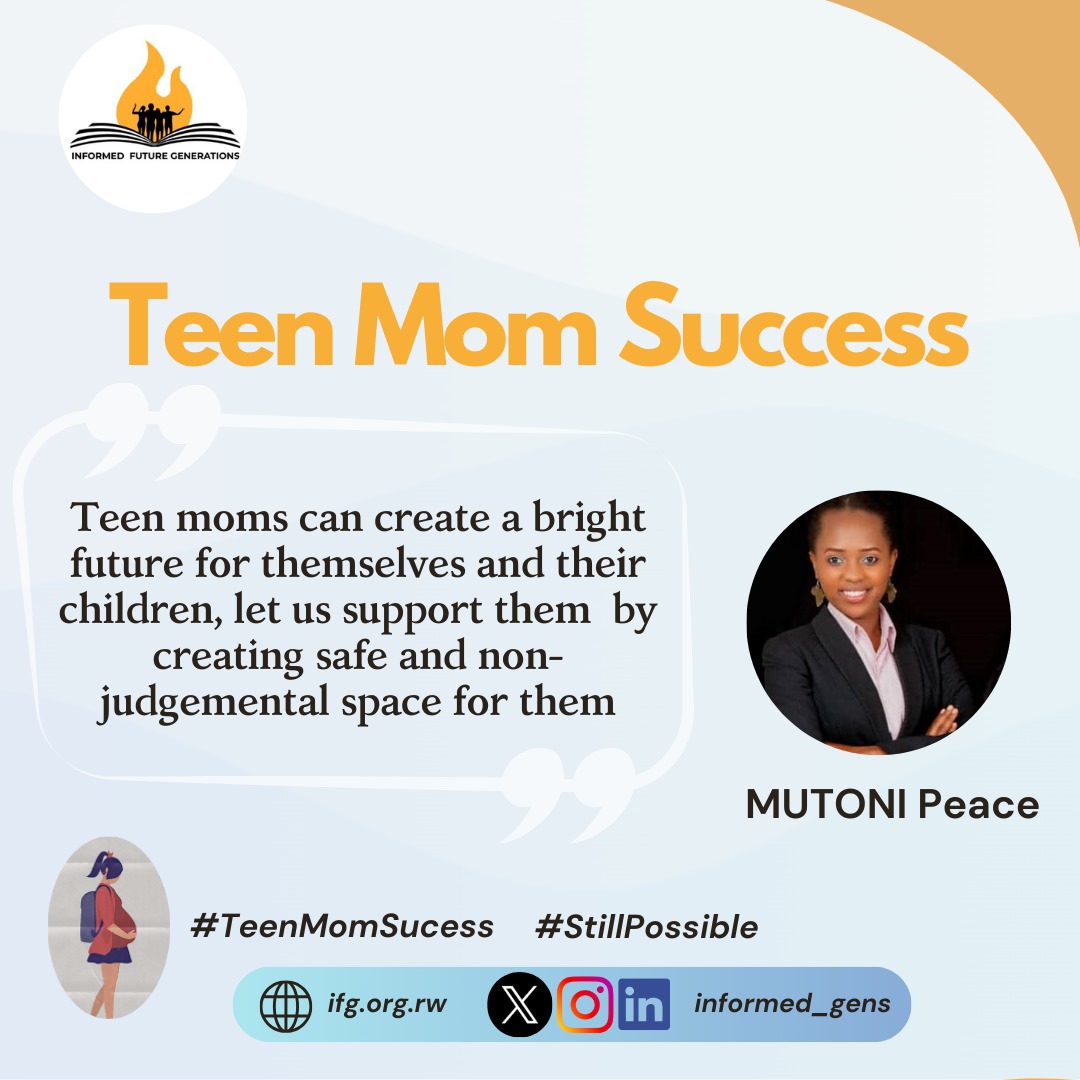 informed_gens's tweet photo. Teen moms can create a bright future for themselves and their children, let us support them by creating safe and non- judgemental space.
#TeenMomSuccess
#StillPossible
#EndStunting
@Imbuto @HDIRwanda @PlanRwanda @bugeserayouth @sfhRwanda https://t.co/AnwYyROYnl