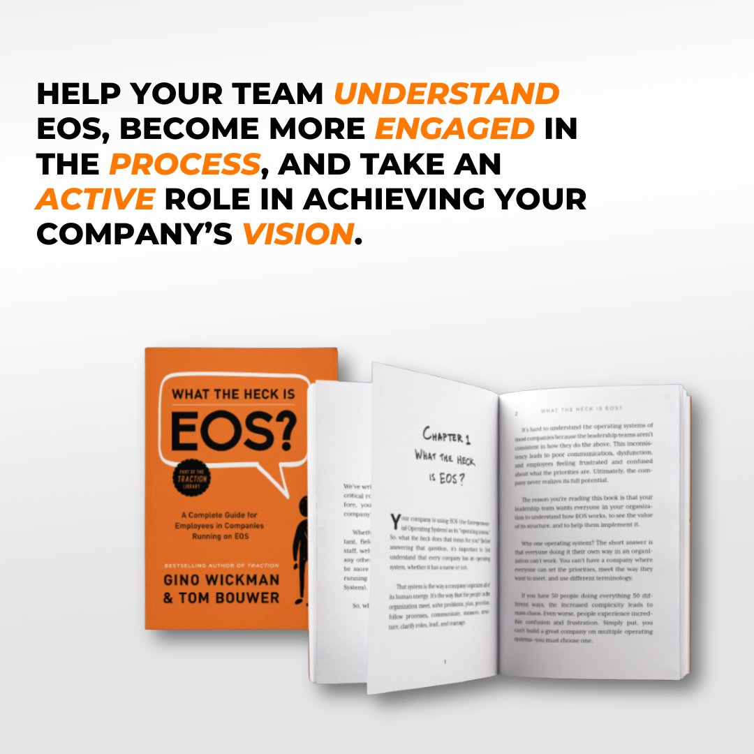 Has your company struggled to roll out EOS to all levels of your organization? Do your employees understand why EOS is important or even what it is?  

"What the Heck Is EOS?" is for the millions of employees in companies running their businesses on EOS (Entrepreneurial…