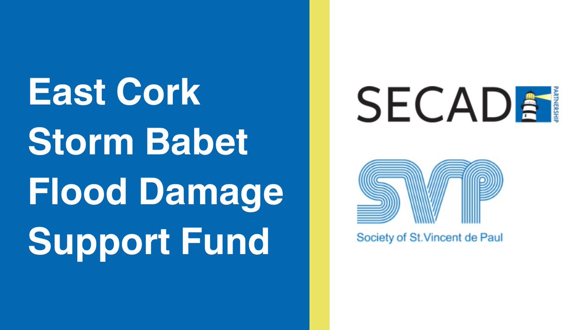 There is an opportunity for residents of households in the East Cork areas, which were damaged by the Storm Babet flooding on 18th October 2023, to apply for an assistance grant. Full details are available at: secad.ie/news/east-cork…